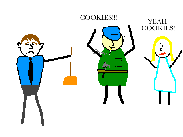 Cookies in the break room cartoon