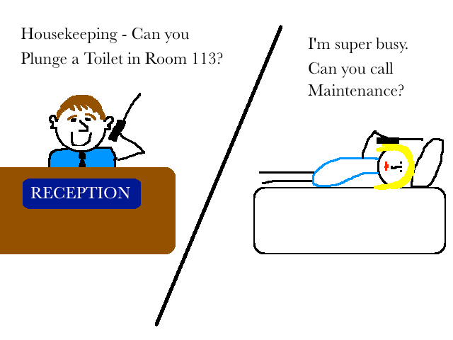 hotel housekeeping cartoon