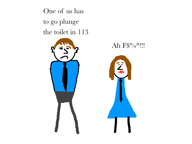 working at a hotel cartoon