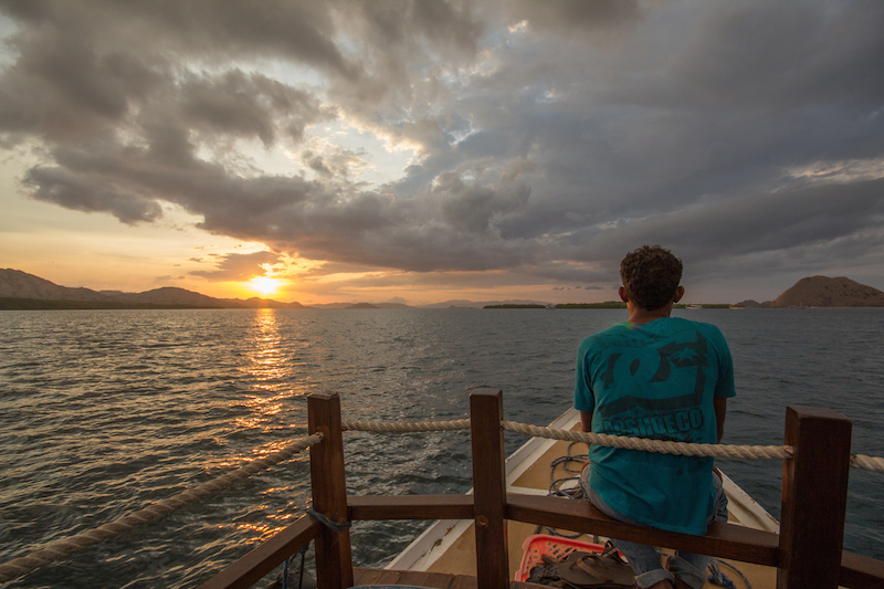 Rinca island sunset