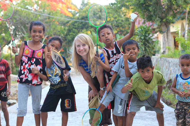Friendly Indonesian kids