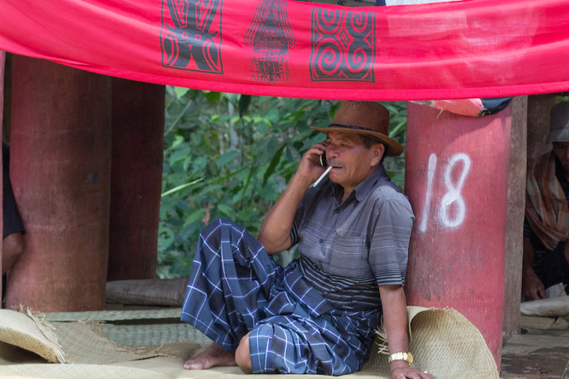 Man at a Toraja funeral