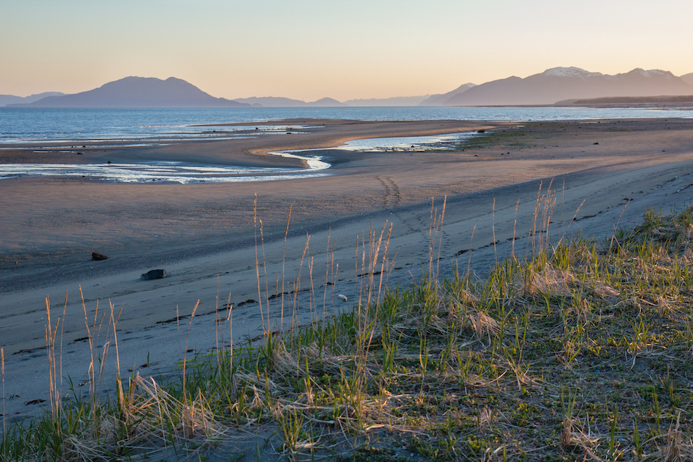 Icy Straight and Gustavus beach.
