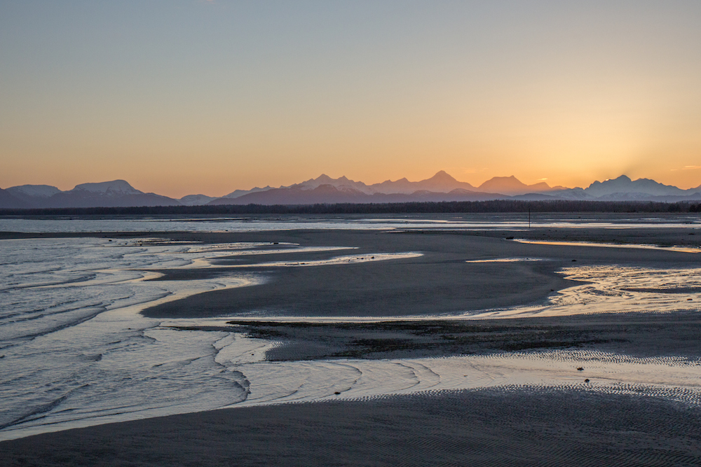 Mt. Fairweather sunset