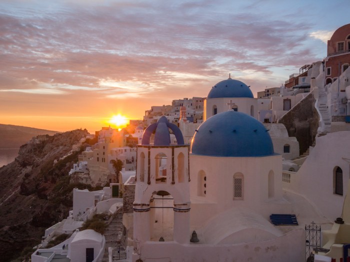 Santorini, Greece sunset
