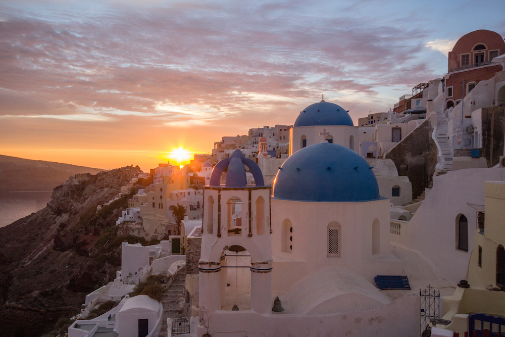 Santorini, Greece sunset