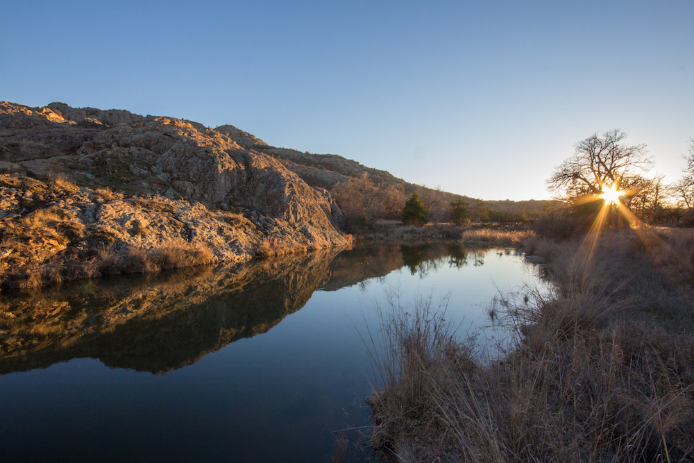 Wichita Mountains sunset