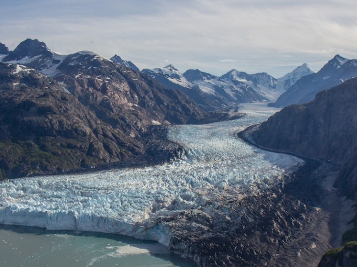 Marjerie Glacier from above.