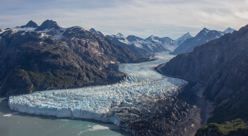 Marjerie Glacier from above.