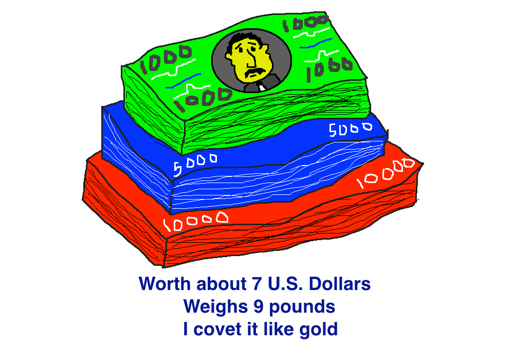 Small bills while traveling