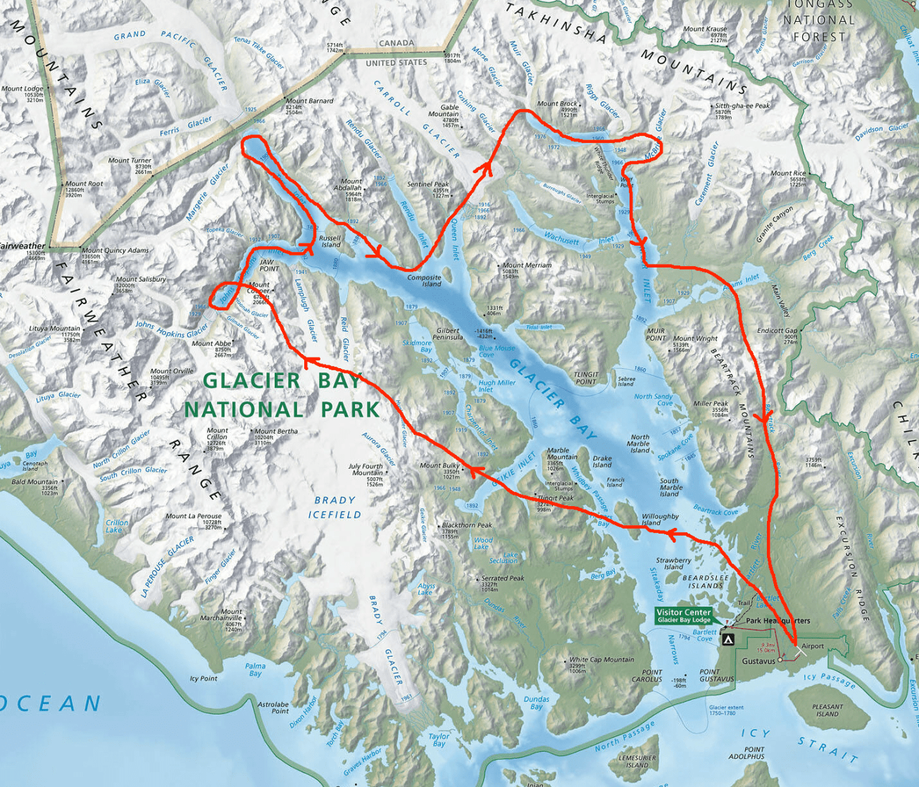 Glacier Bay Flight Seeing