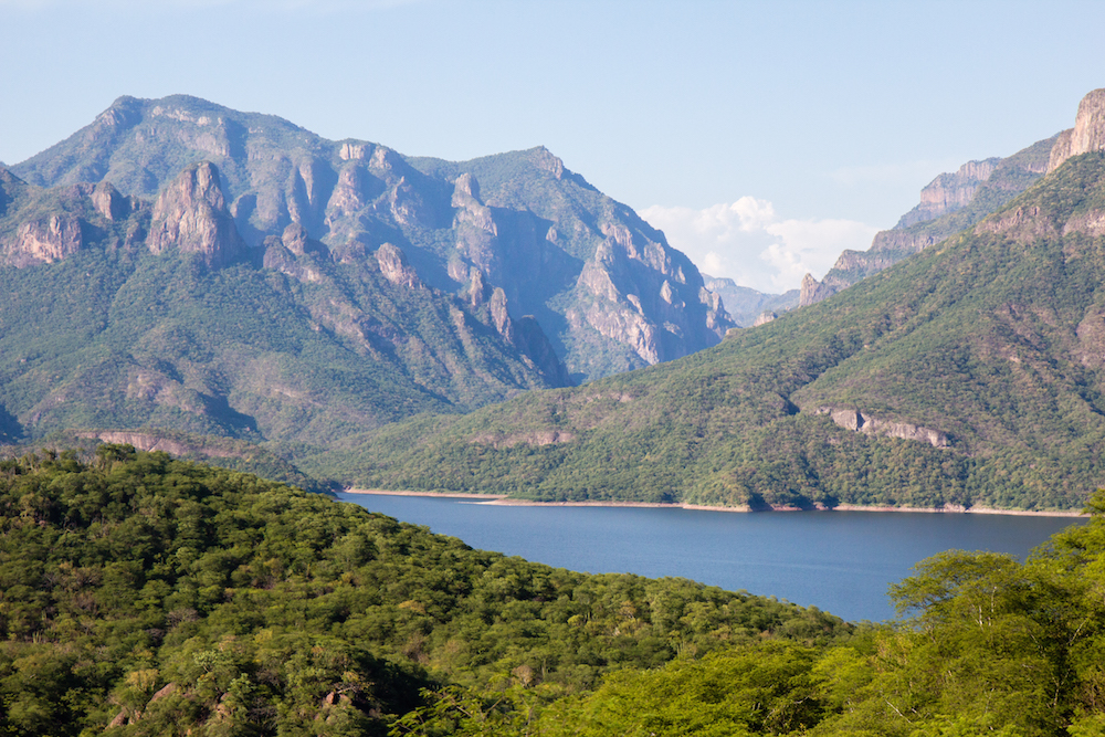 Lake Huites in the Sierra Madre foothills