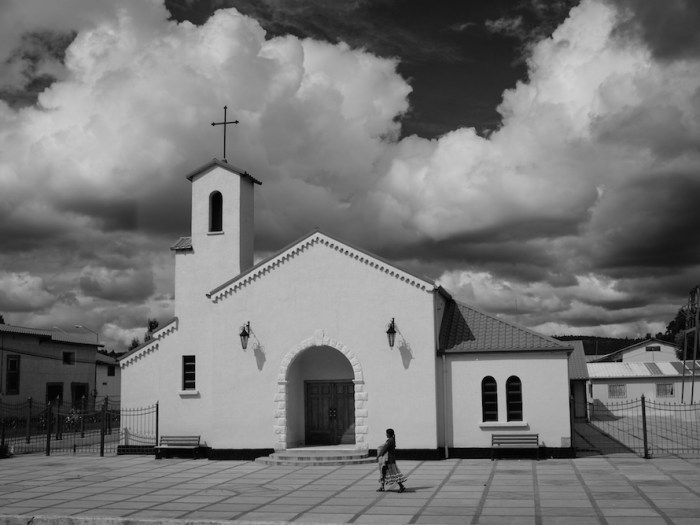 Creel church black and white