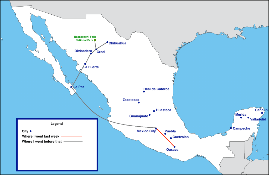 Mexico Travel Map