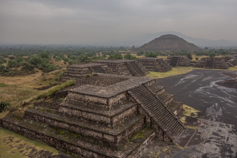 Teotihuacan in the rain