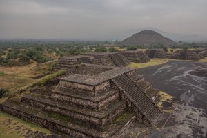 Teotihuacan in the rain