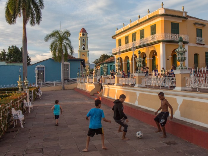 Soccer match in Trinidad