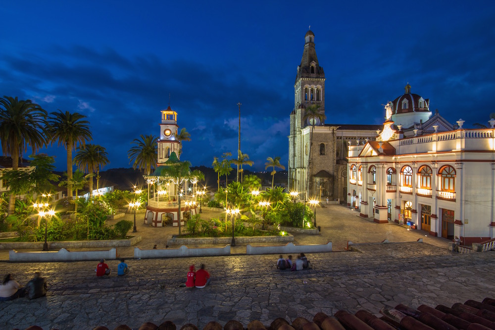 Cuetzalan Mexico main plaza
