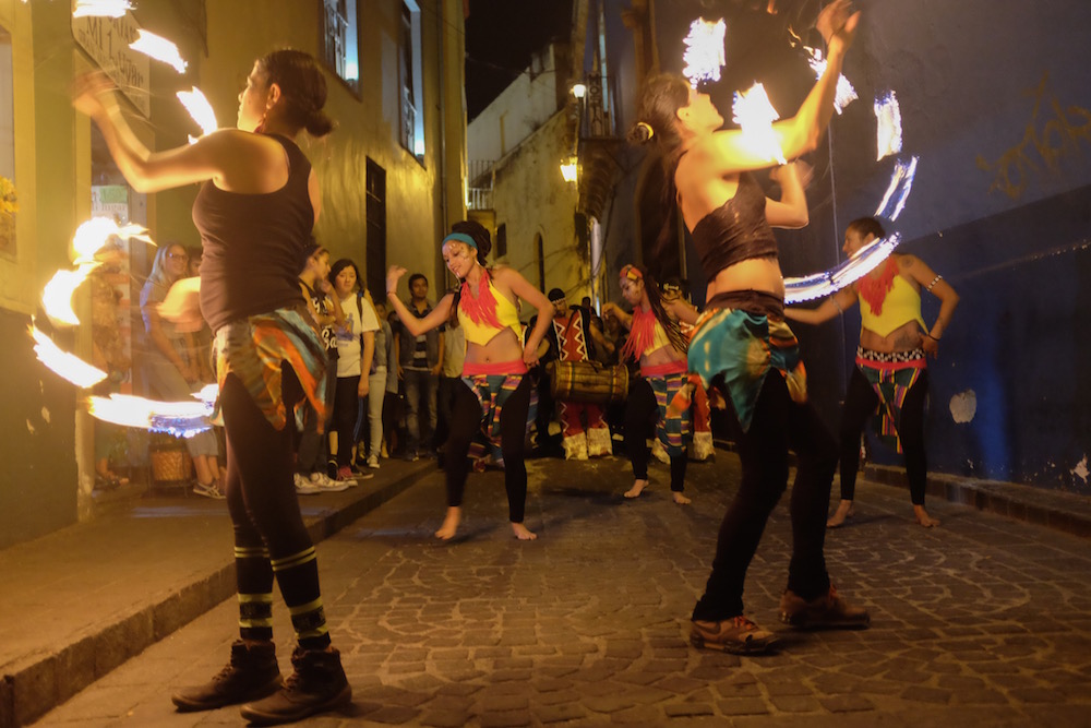Fire Dancers in Guanajuato