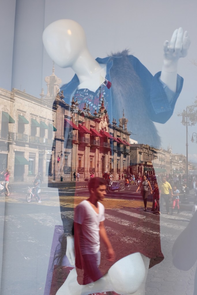 Morelia plaza reflection