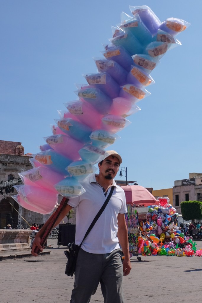 Morelia cotton candy vendor