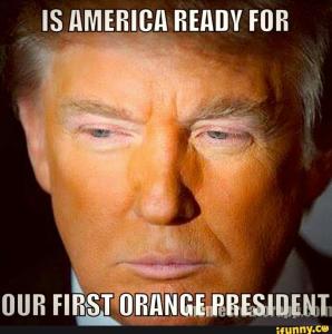 Donald Trump orange