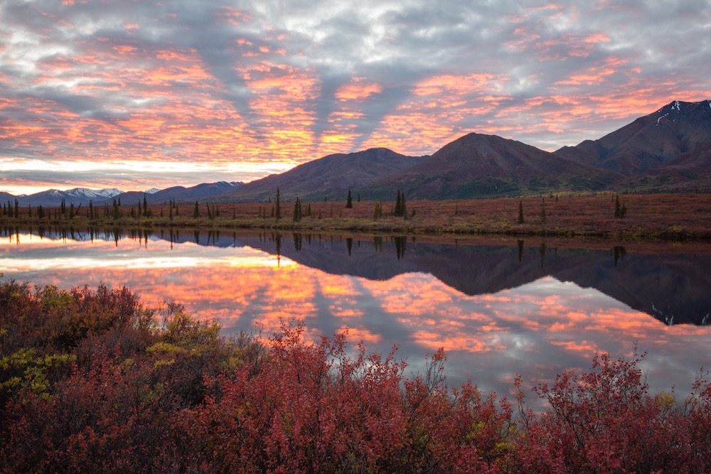 Broad pass sunset