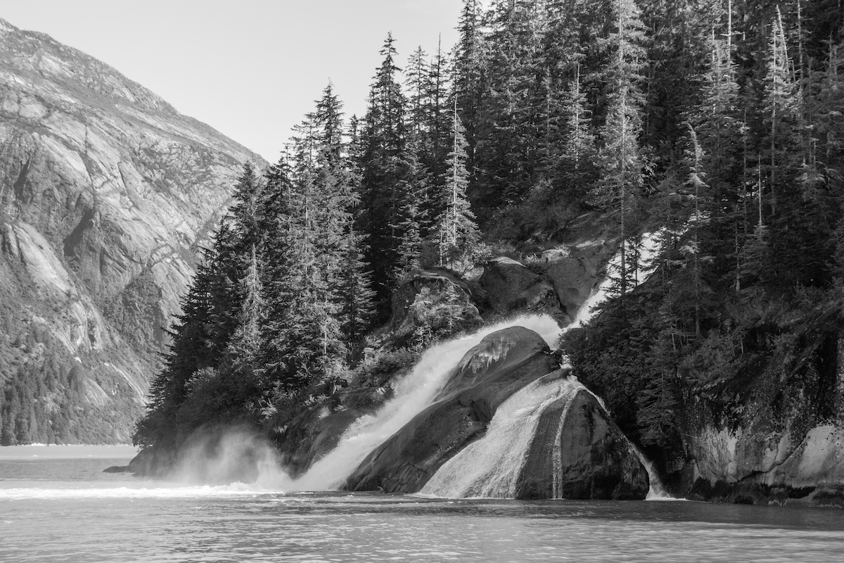 Waterfall in Tracy Arm