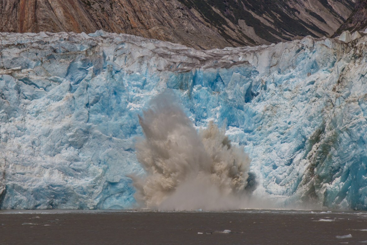 Sawyer Glacier calving