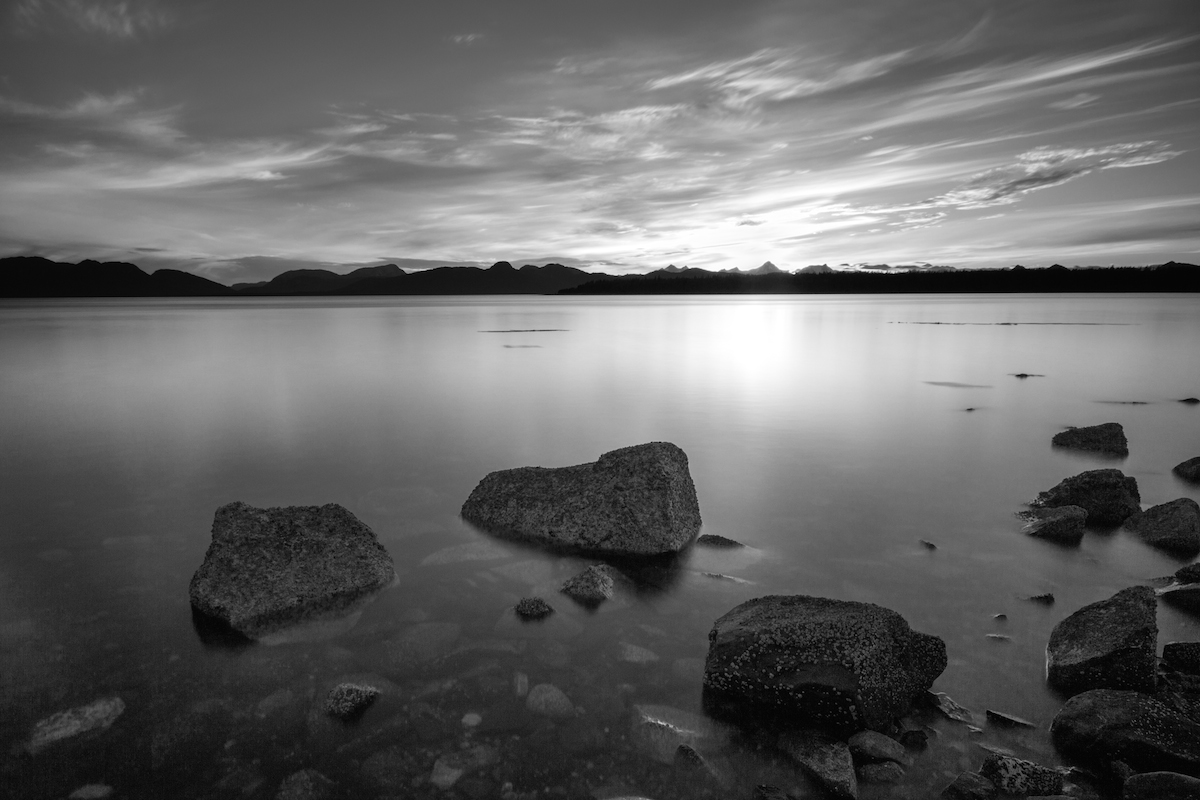Glacier Bay Halibut Point Black and White