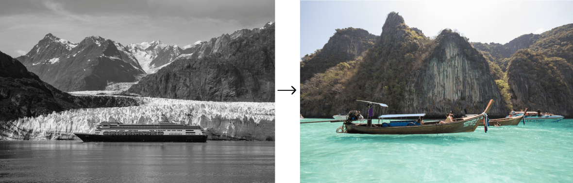 Alaska boat vs Ko phi phi