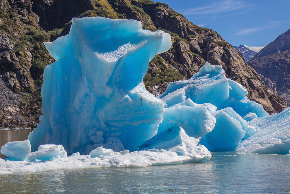 Blue iceberg Tracy Arm