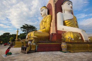 Four Figures Paya in Bago, Myanmar.
