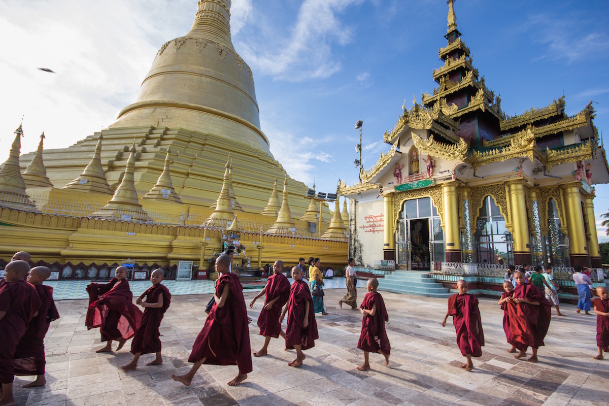 Myanmar monks