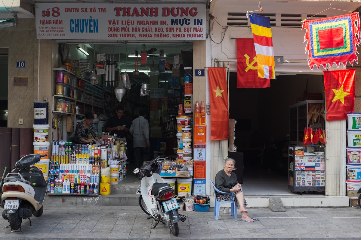 Hanoi communist flag
