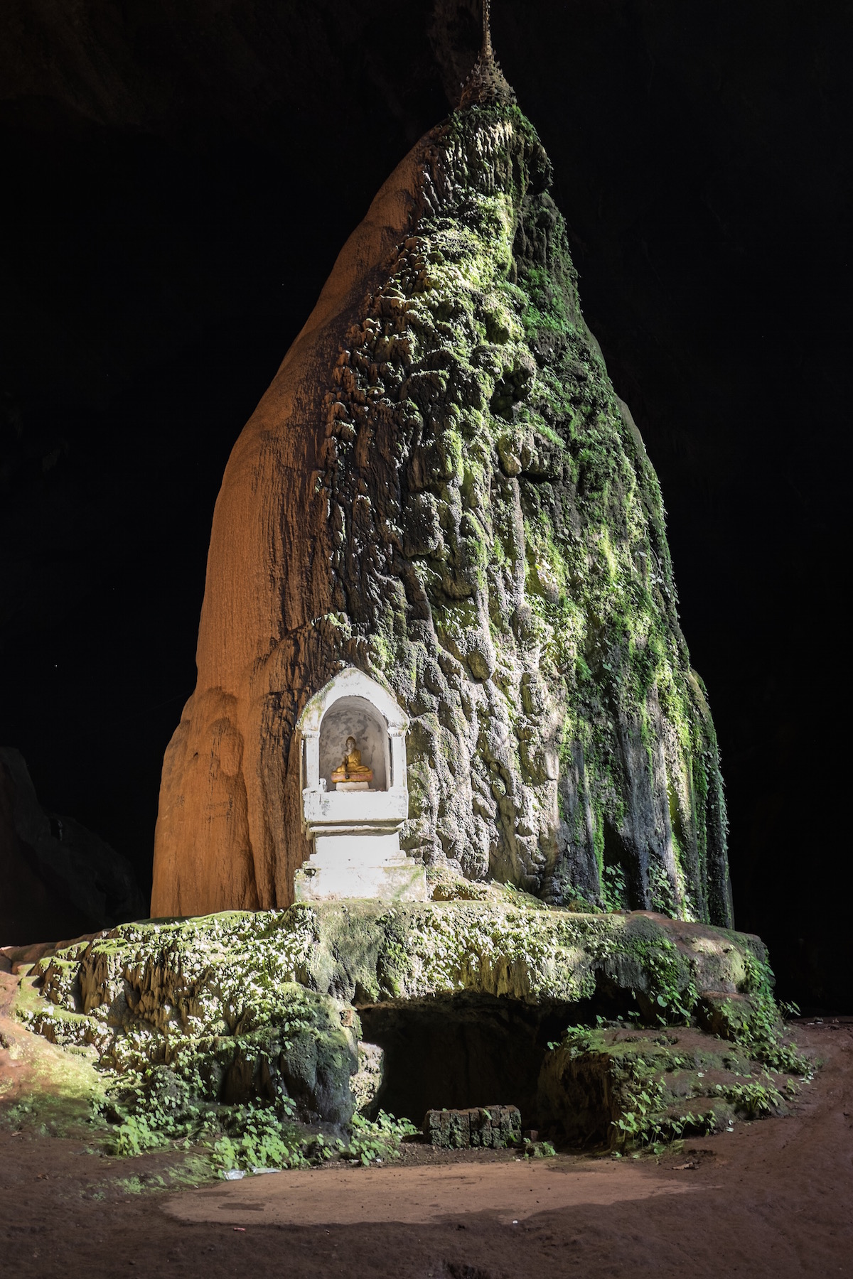 Stalagmite in Saddar Cave.