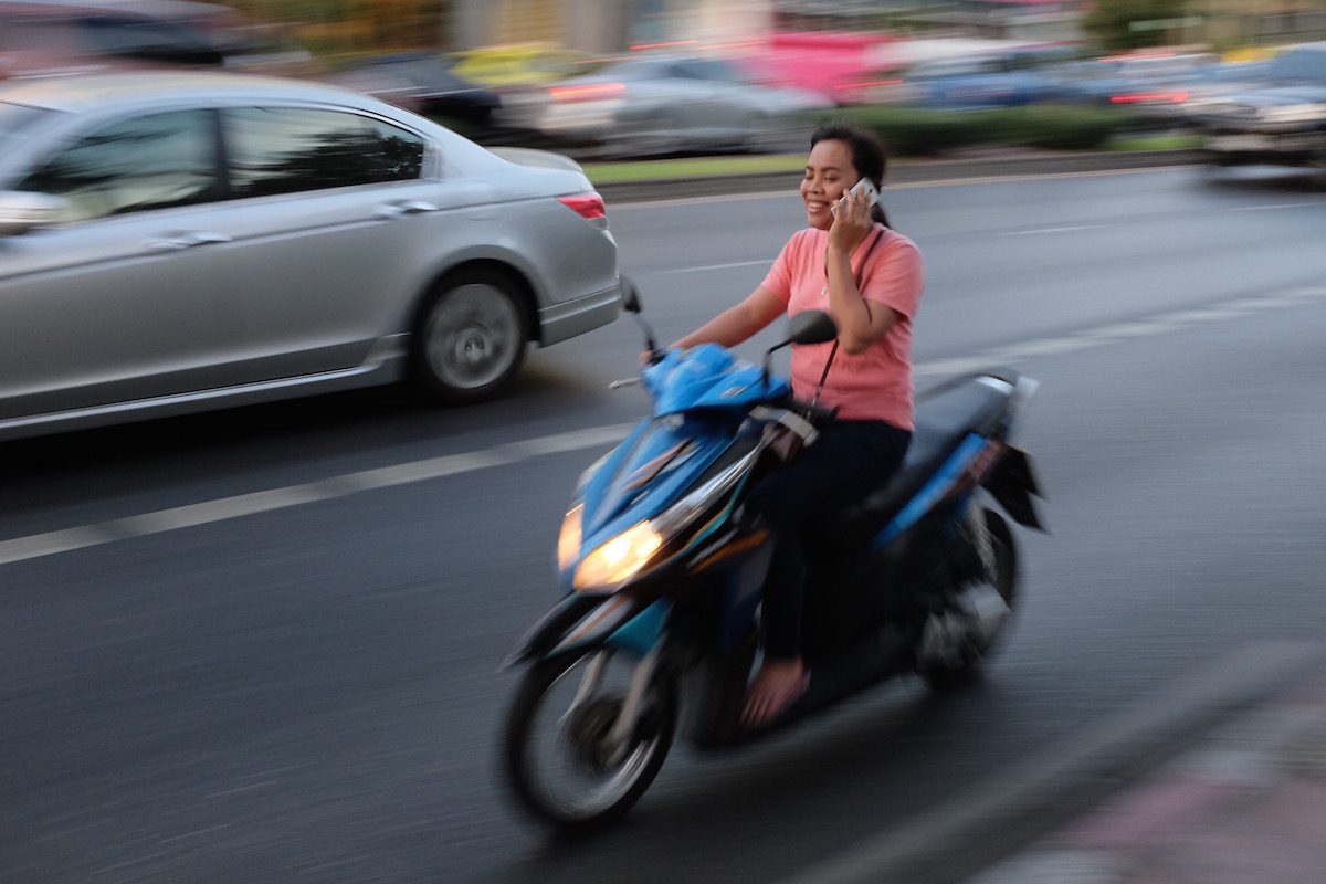 Bangkok motorbike accident