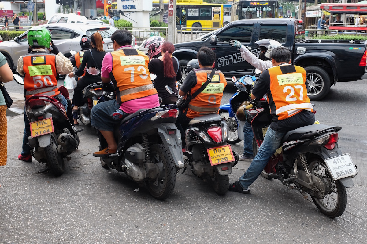 Bangkok motorcycle taxi