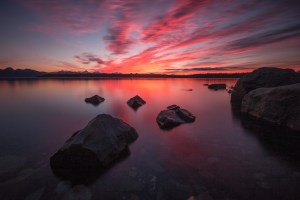Glacier Bay Sunset Long Exposure