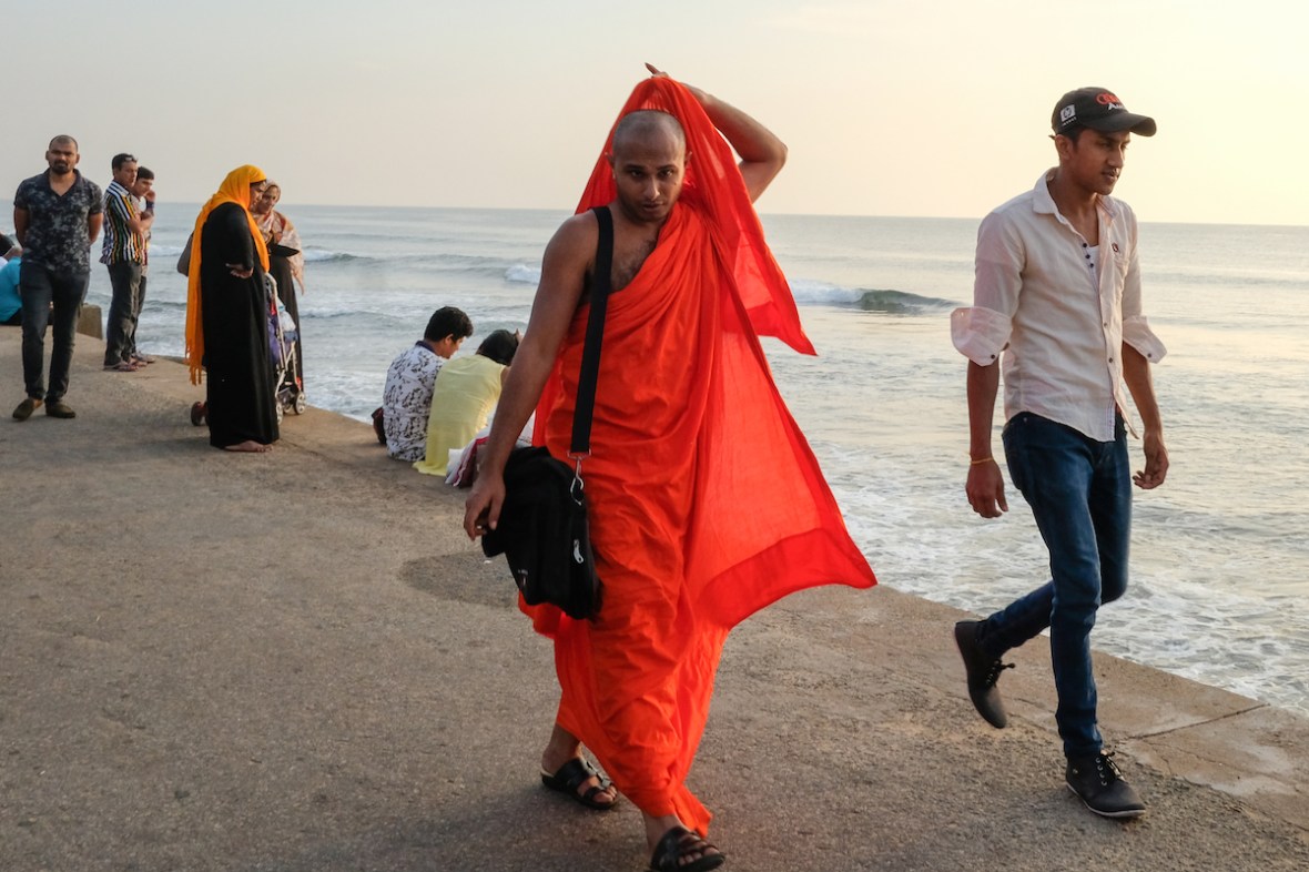 Monk at Galle Face Green