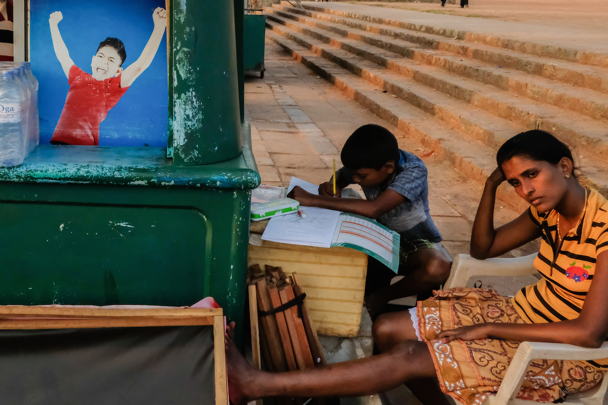 Galle Face Green street scene