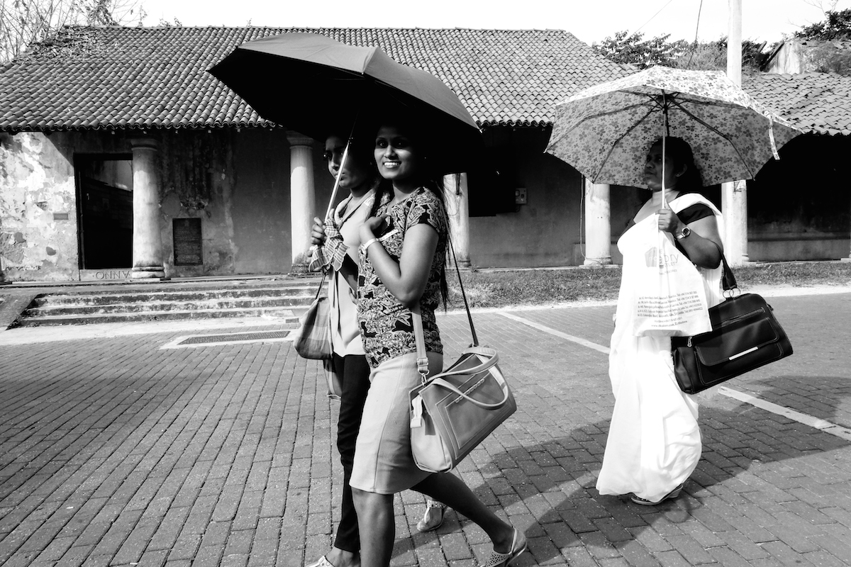 Sri Lanka street photo umbrella