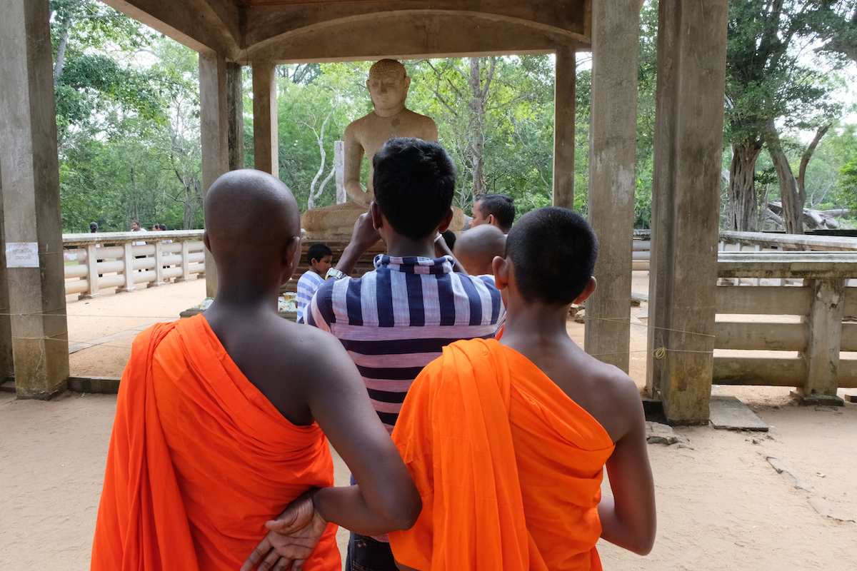 Monks and buddha