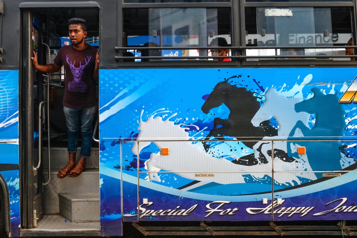 Sri Lanka bus animals