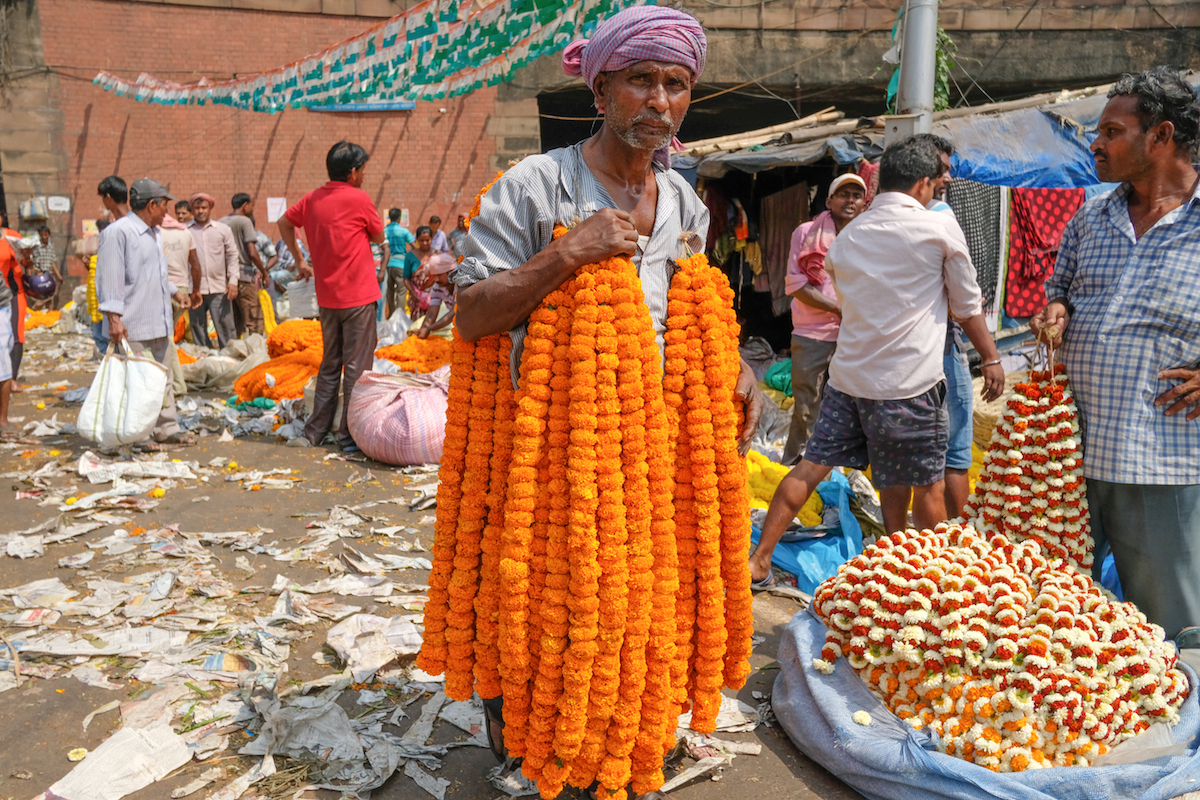 Malik Ghat Flower Vendor