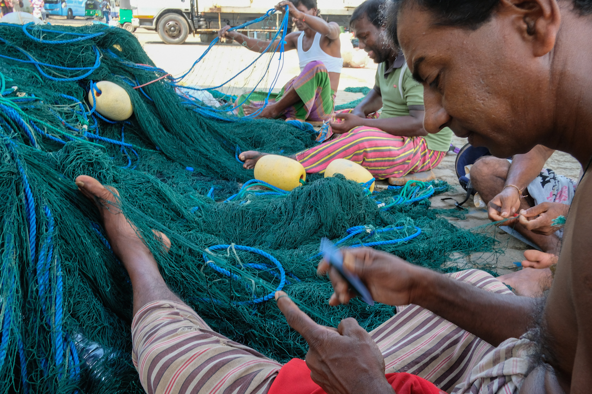 Fishermen in Galle
