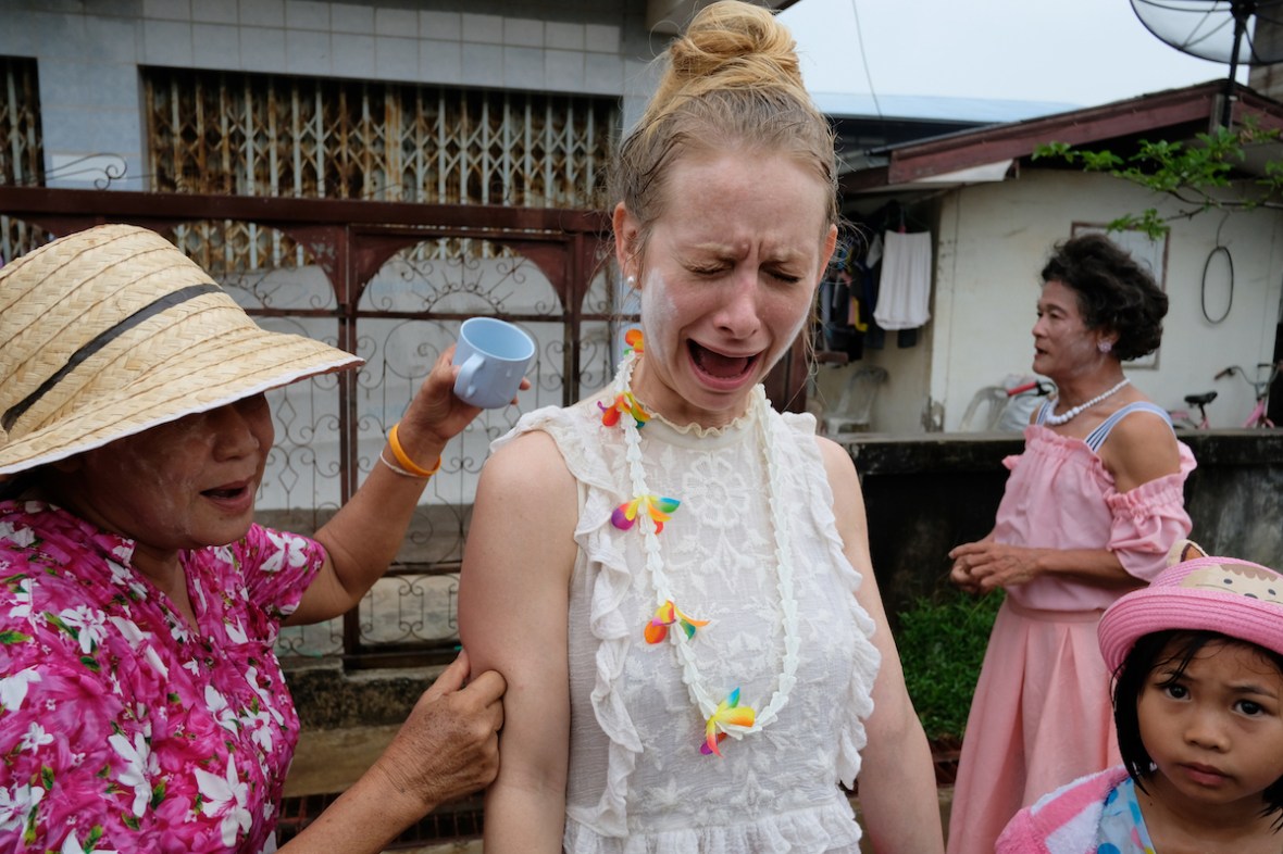 Songkran water fight