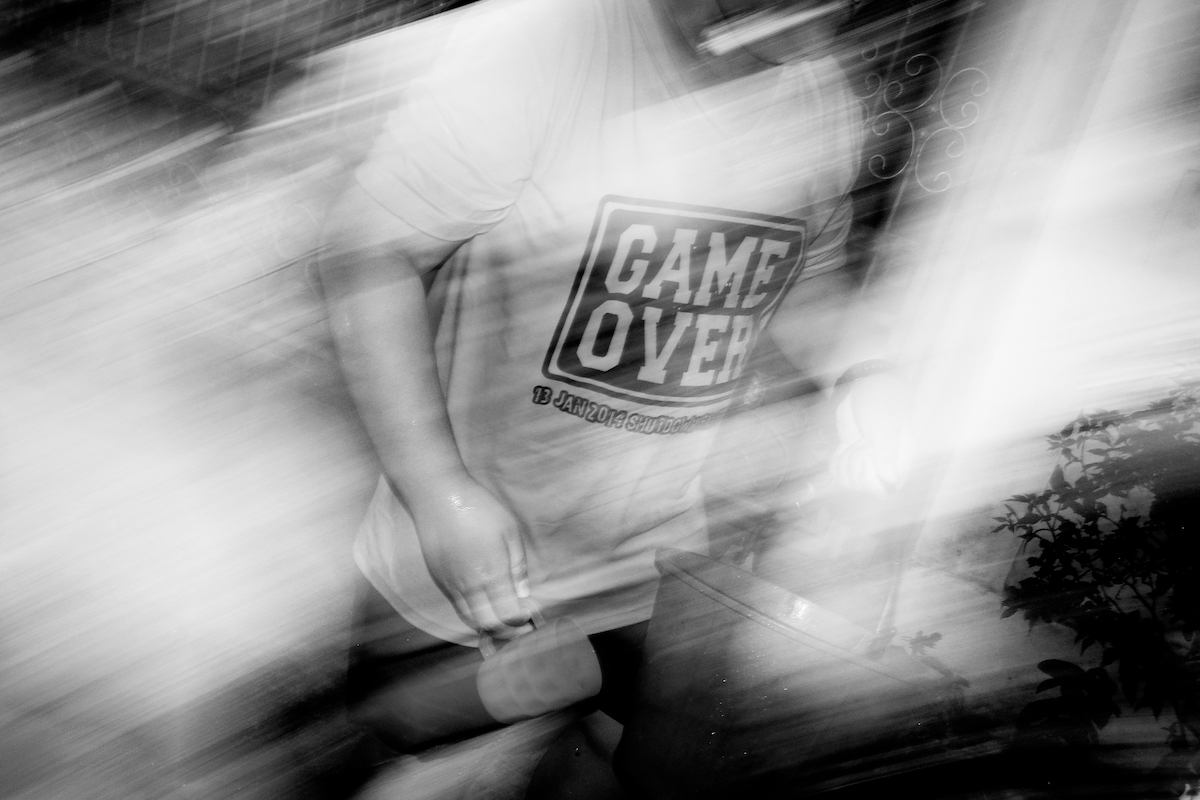 Songkran Isaan Black White