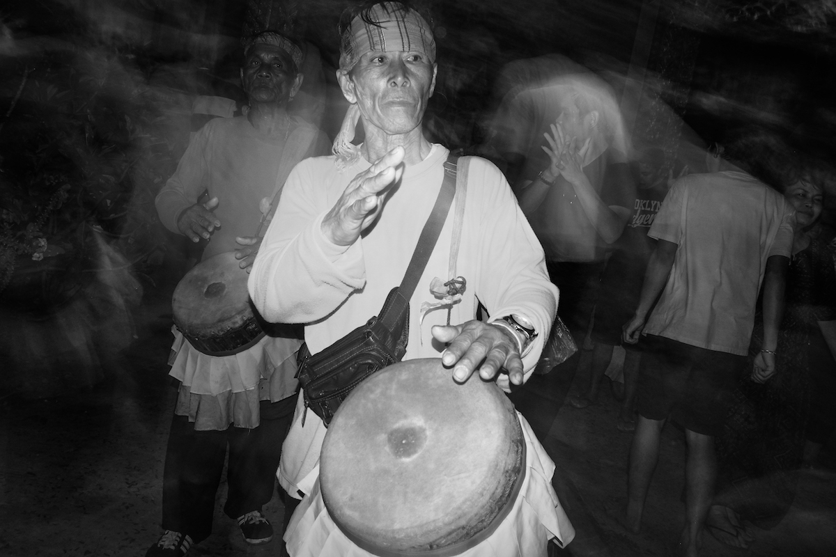 Songkran in Black and White drummer