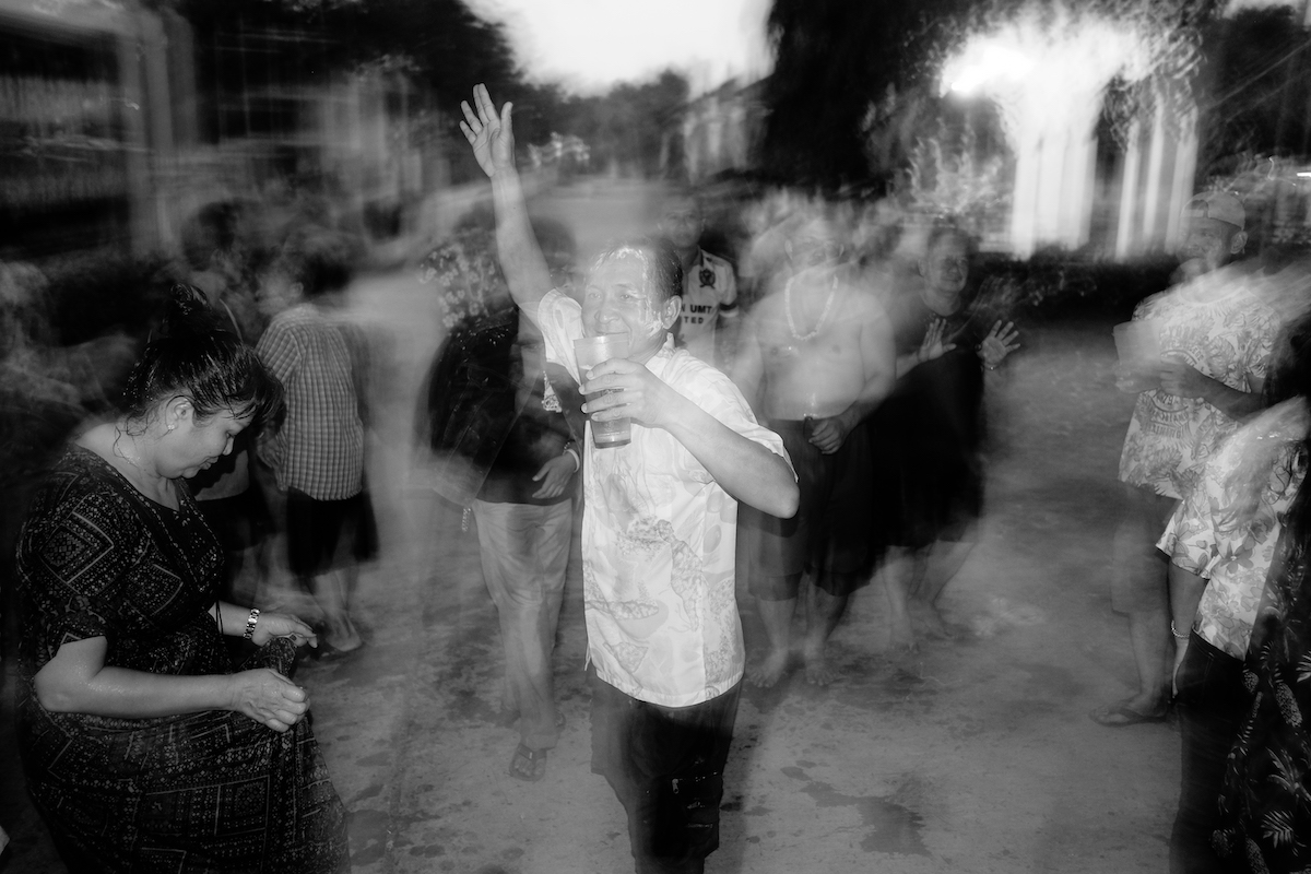 Songkran in Black and White